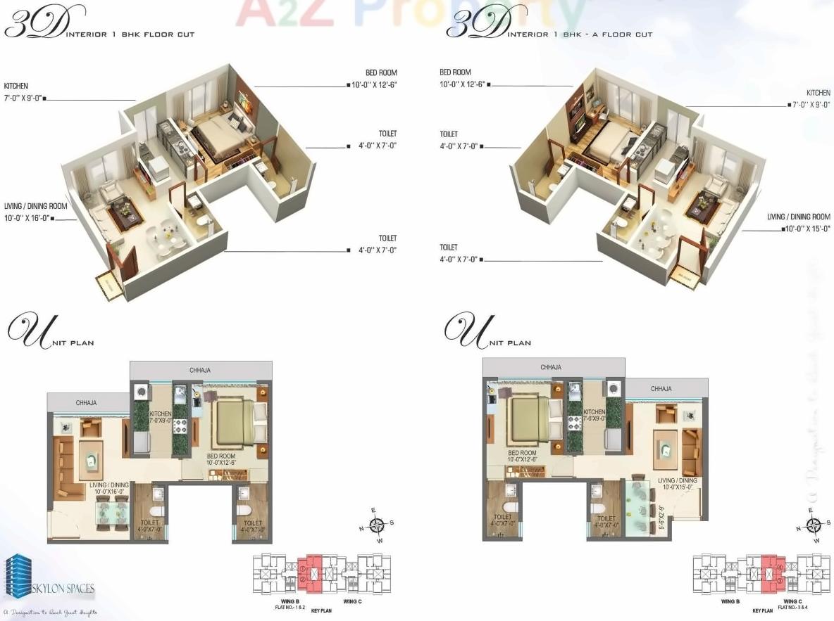 Layout of real estate project Skylon Spaces located at Borivali, MumbaiSuburban, Maharashtra