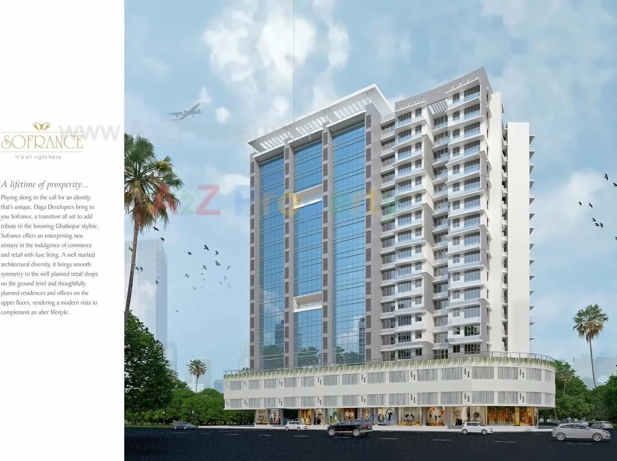 3D Elevation of real estate project Sofrance located at Kurla, MumbaiSuburban, Maharashtra