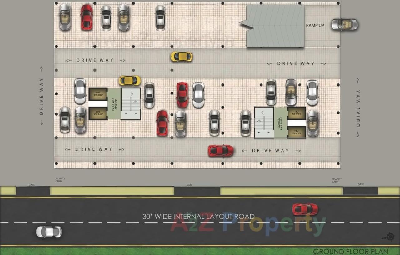 Layout of real estate project Solaris Platinum located at Andheri, MumbaiSuburban, Maharashtra