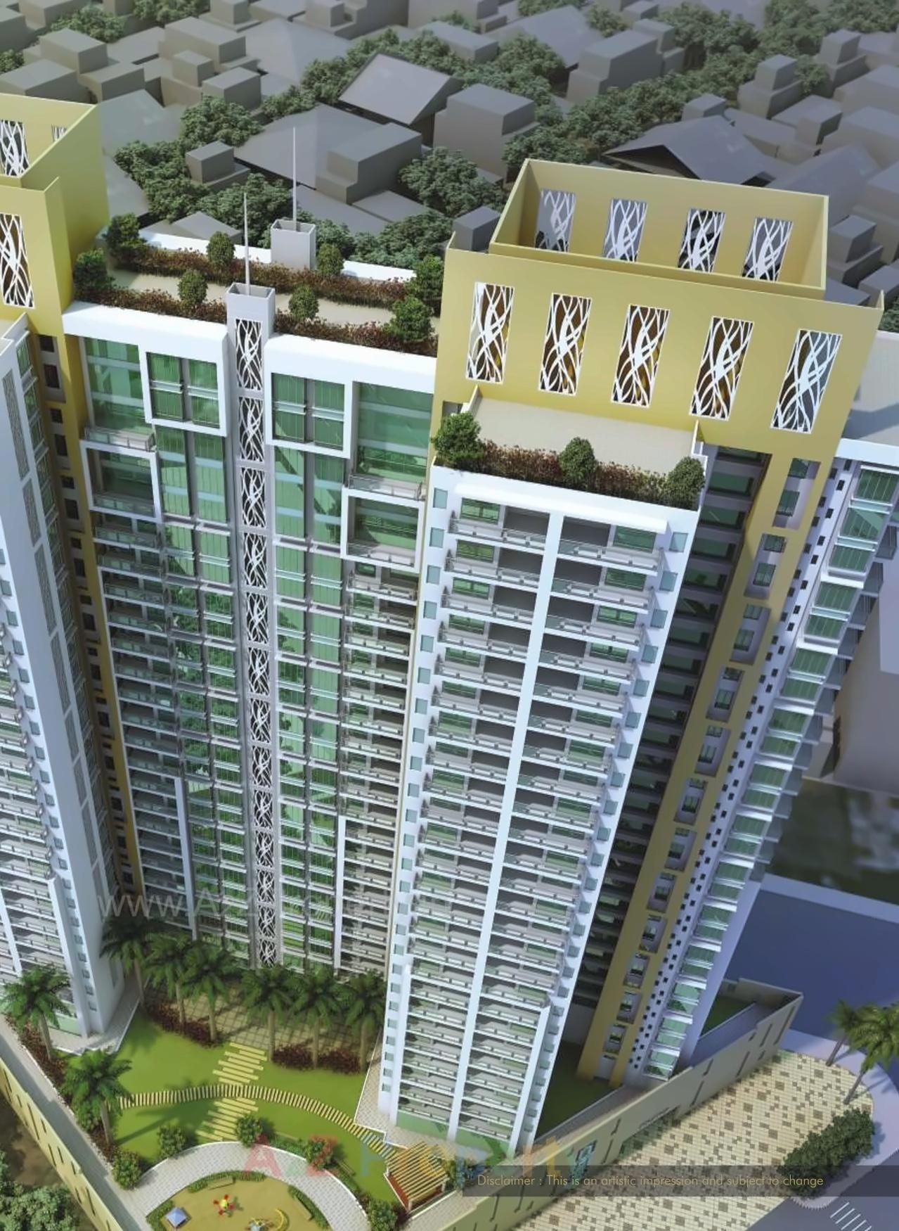 3D Elevation of real estate project Solstice located at Kurla, MumbaiSuburban, Maharashtra