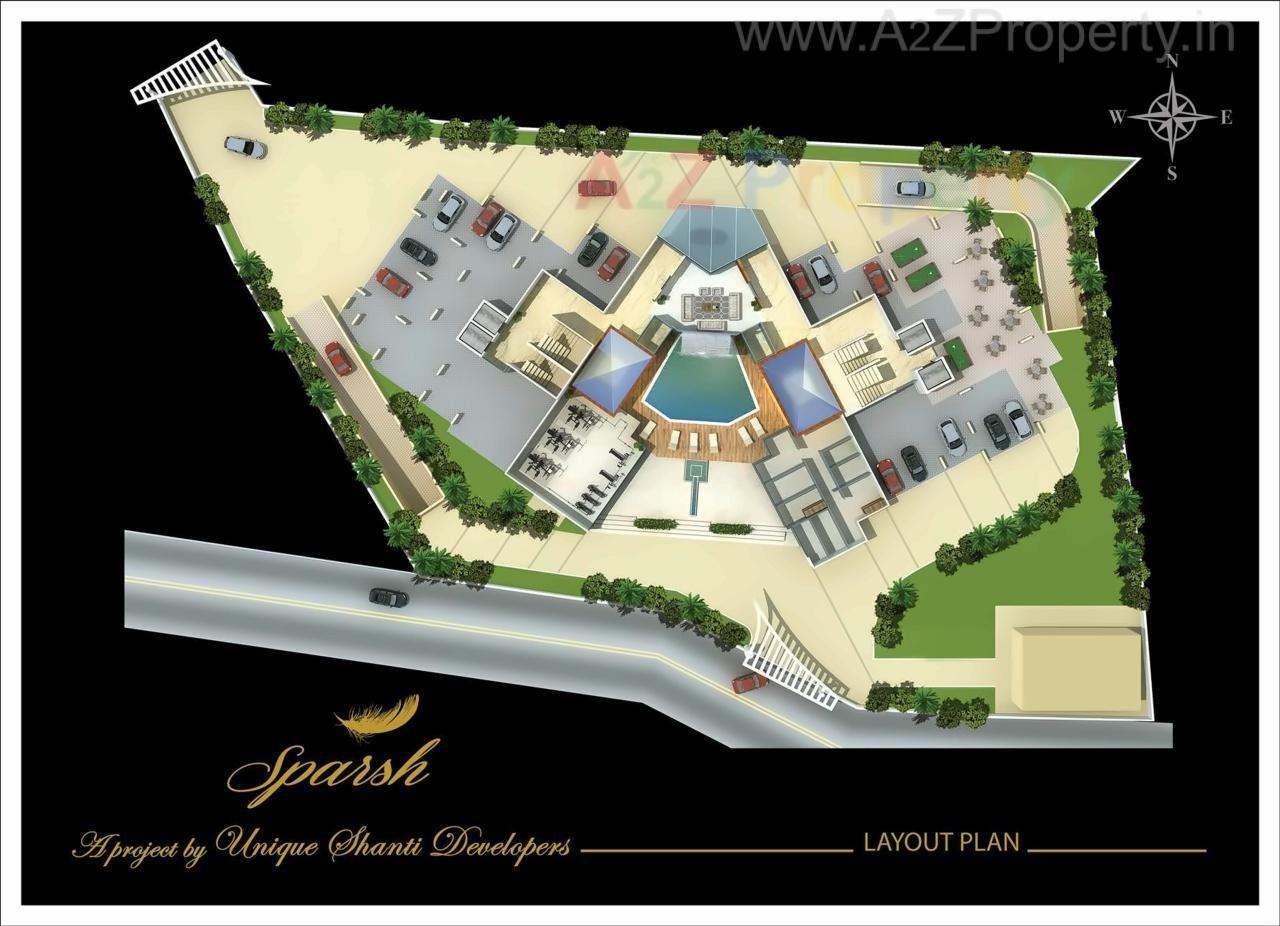 Layout of real estate project Sparsh located at Andheri, MumbaiSuburban, Maharashtra