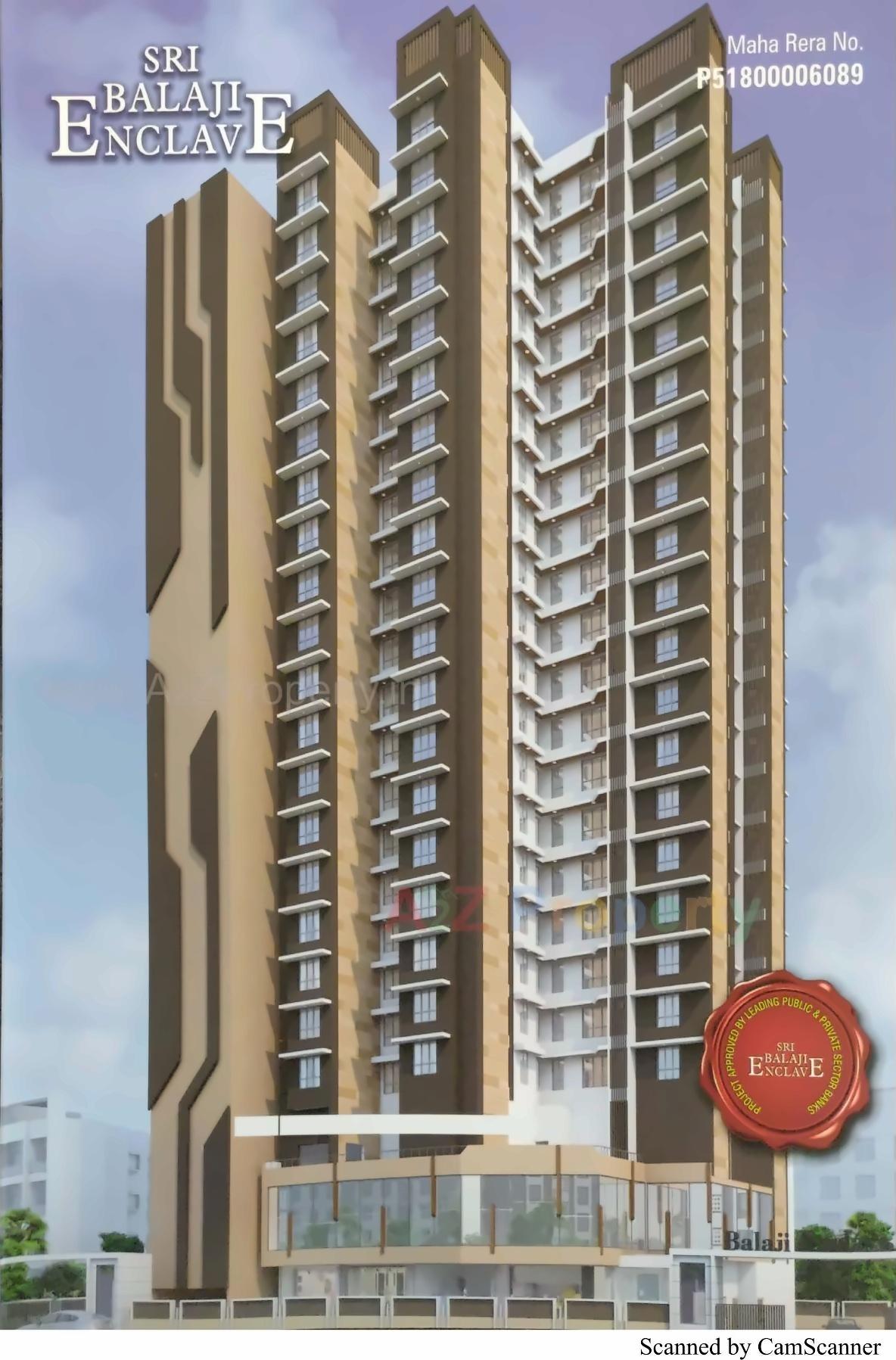3D Elevation of real estate project Sri Balaji Enclave located at Borivali, MumbaiSuburban, Maharashtra
