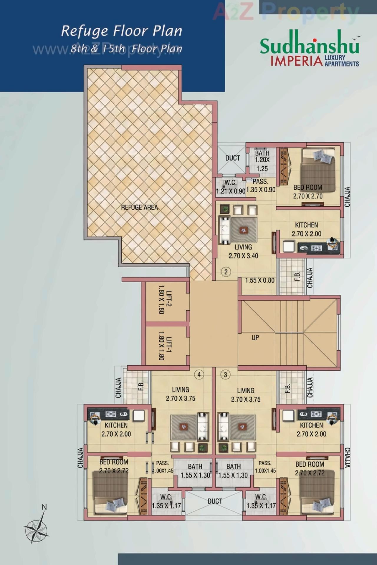 Layout of real estate project Sudhanshu Imperia located at Kurla, MumbaiSuburban, Maharashtra