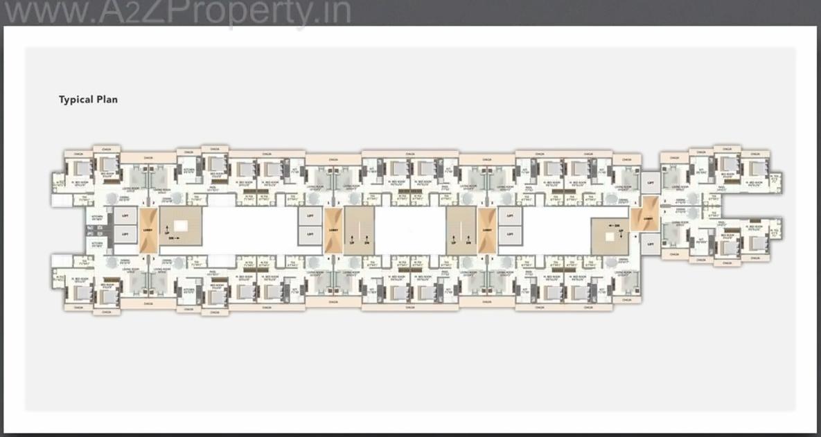 Layout of real estate project Sumukh Hills located at Borivali, MumbaiSuburban, Maharashtra
