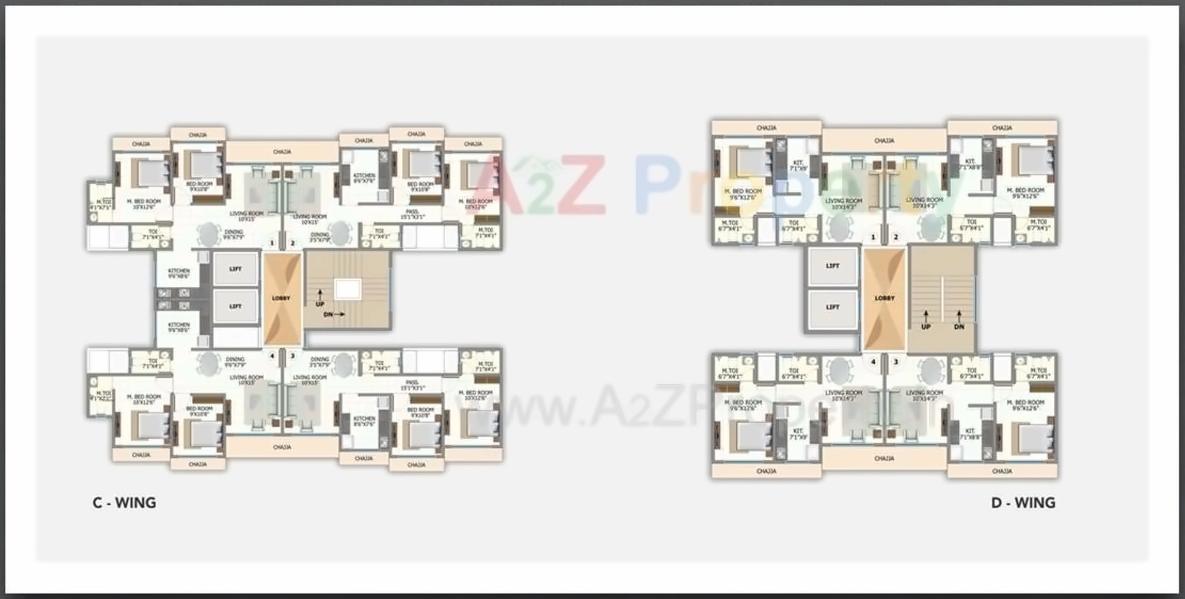 Layout of real estate project Sumukh Hills located at Borivali, MumbaiSuburban, Maharashtra