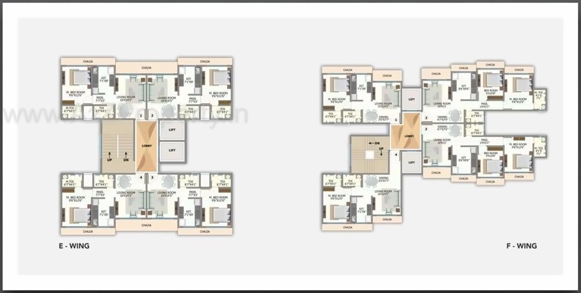 Layout of real estate project Sumukh Hills located at Borivali, MumbaiSuburban, Maharashtra
