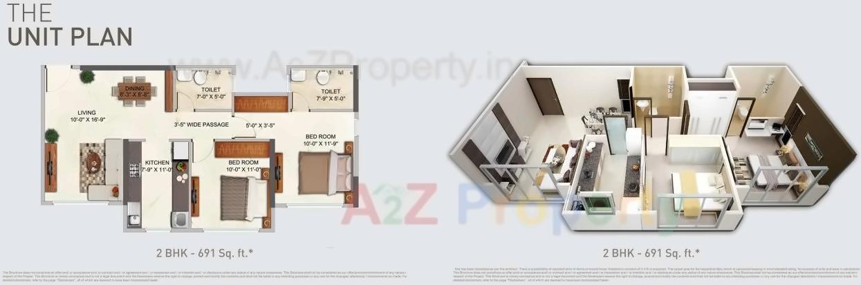 Layout of real estate project Sunrise Charkop located at Borivali, MumbaiSuburban, Maharashtra