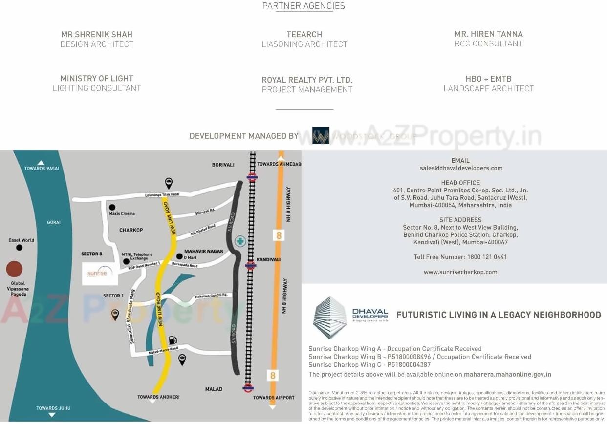  of real estate project Sunrise Charkop located at Borivali, MumbaiSuburban, Maharashtra