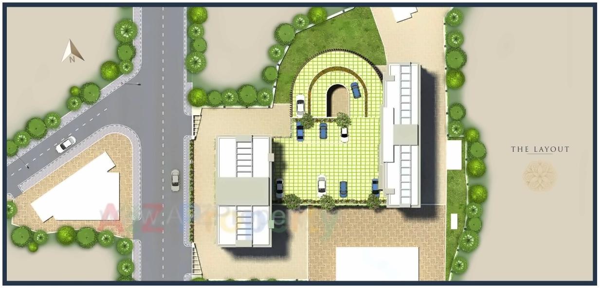 Layout of real estate project Sunrise Orlem located at Borivali, MumbaiSuburban, Maharashtra