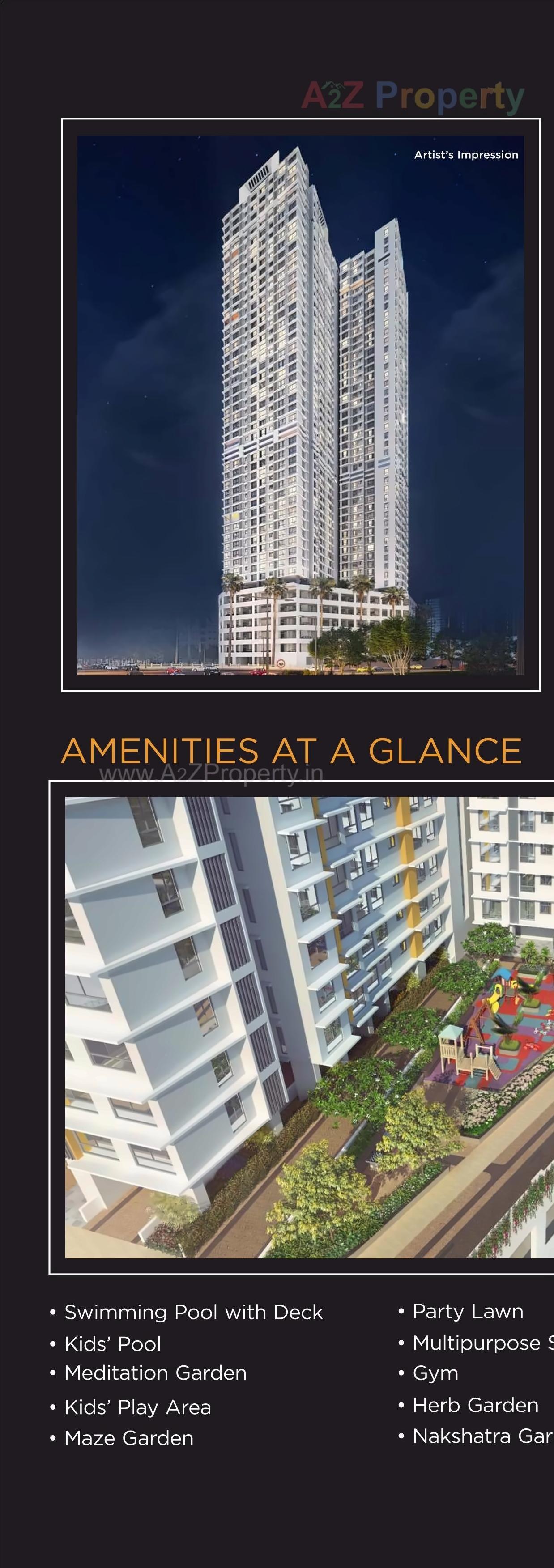 3D Elevation of real estate project Sunteck City Avenue located at Borivali, MumbaiSuburban, Maharashtra