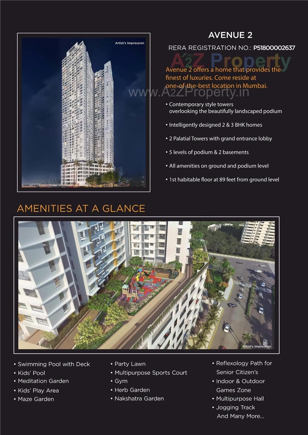 3D Elevation of real estate project Sunteck City Avenue located at Borivali, MumbaiSuburban, Maharashtra