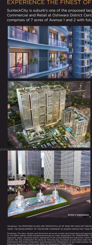 Elevation of real estate project Sunteck City Avenue located at Borivali, MumbaiSuburban, Maharashtra