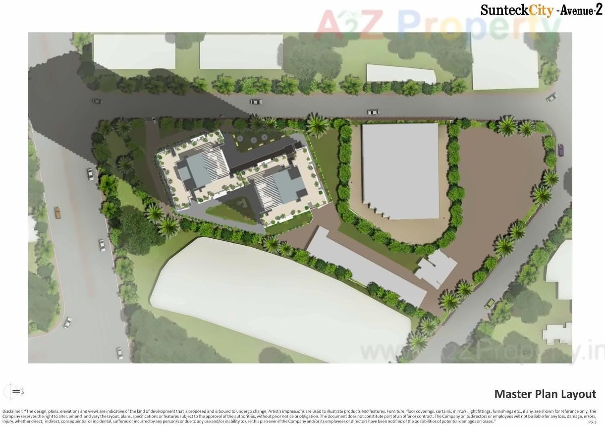 Layout of real estate project Sunteck City Avenue 2 located at Borivali, MumbaiSuburban, Maharashtra
