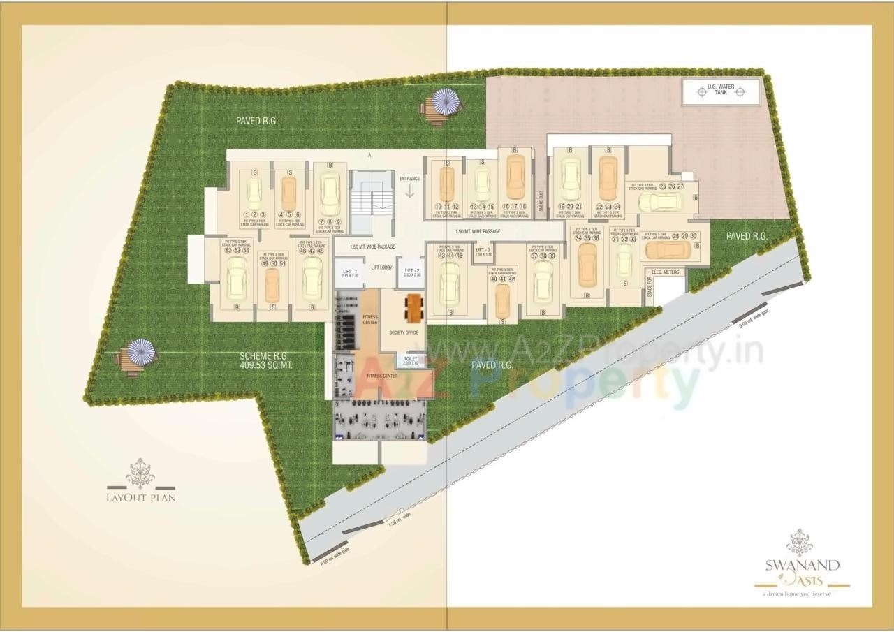 Layout of real estate project Swanand located at Kurla, MumbaiSuburban, Maharashtra