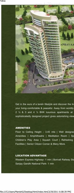 Elevation of real estate project Tatva located at Borivali, MumbaiSuburban, Maharashtra