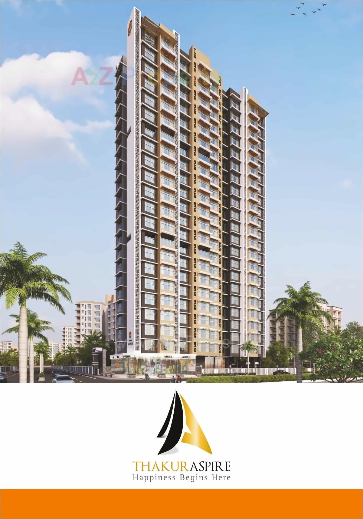 3D Elevation of real estate project Thakur Aspire located at Borivali, MumbaiSuburban, Maharashtra
