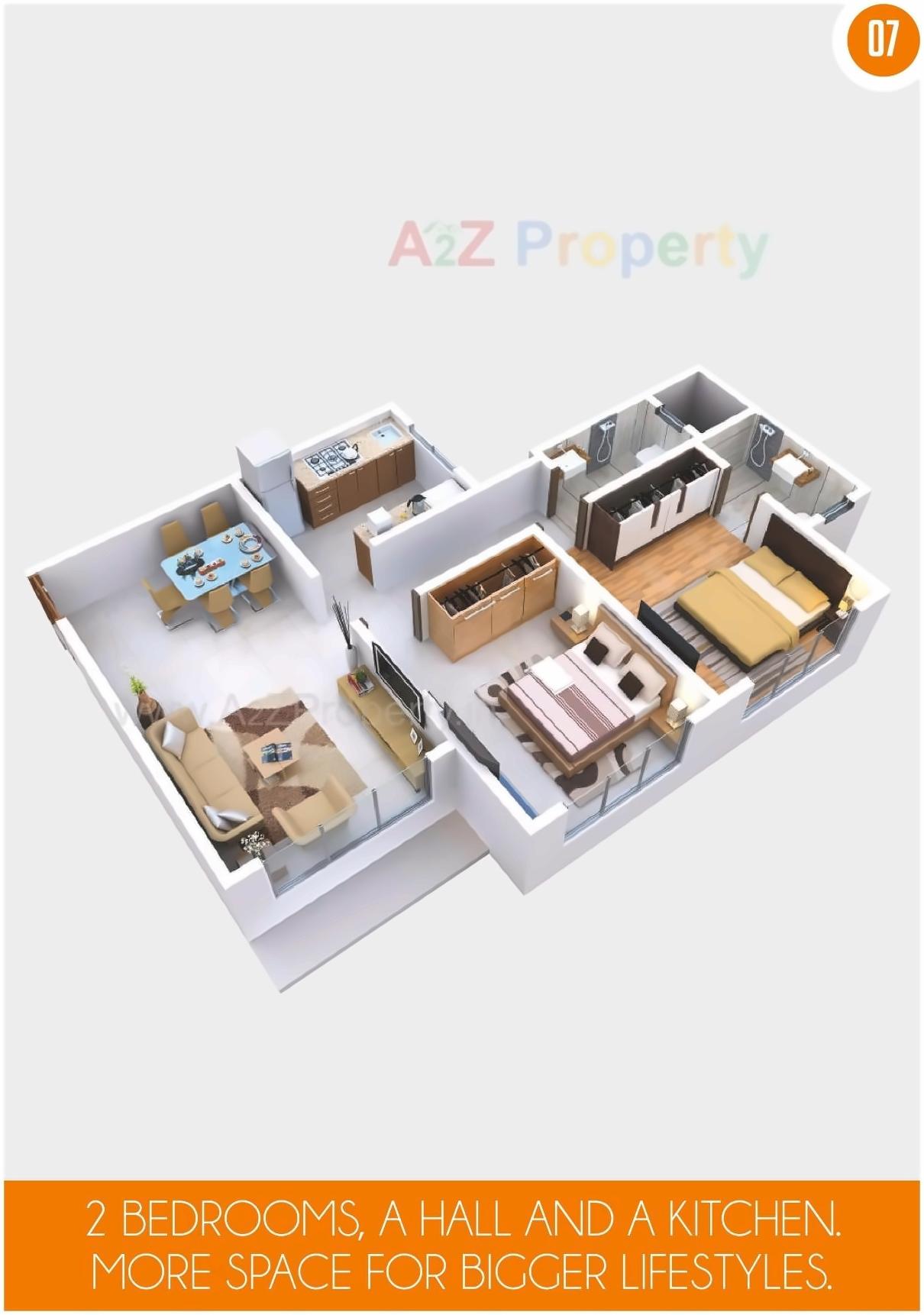 Layout of real estate project Thakur Aspire located at Borivali, MumbaiSuburban, Maharashtra