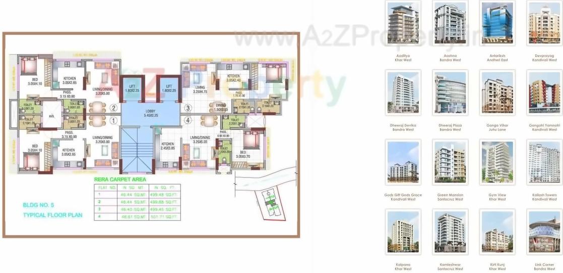 Layout of real estate project The Chakravarti Ashok Chsl located at Andheri, MumbaiSuburban, Maharashtra