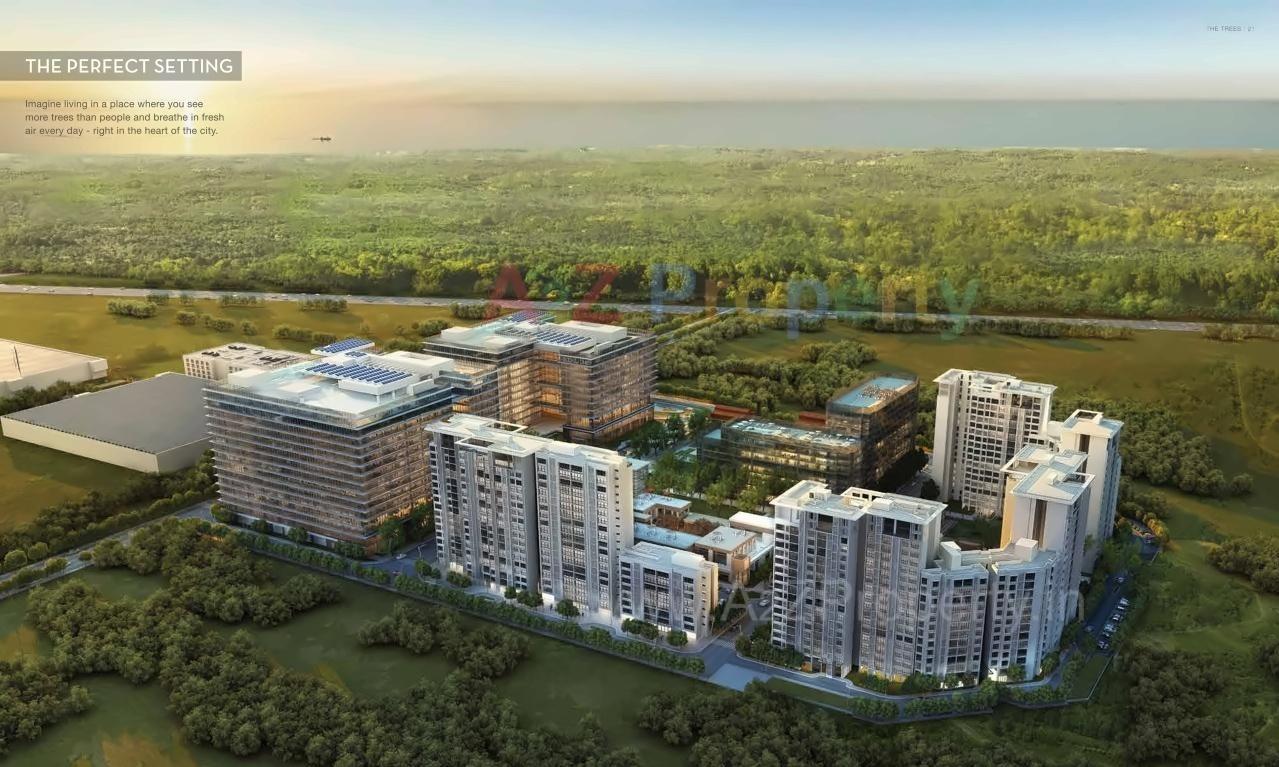 3D Elevation of real estate project The Trees, Residential located at Kurla, MumbaiSuburban, Maharashtra