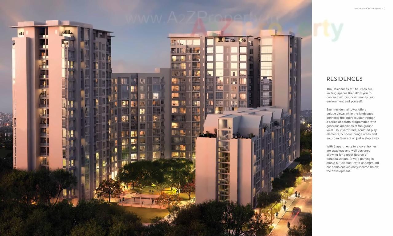 3D Elevation of real estate project The Trees, Residential located at Kurla, MumbaiSuburban, Maharashtra