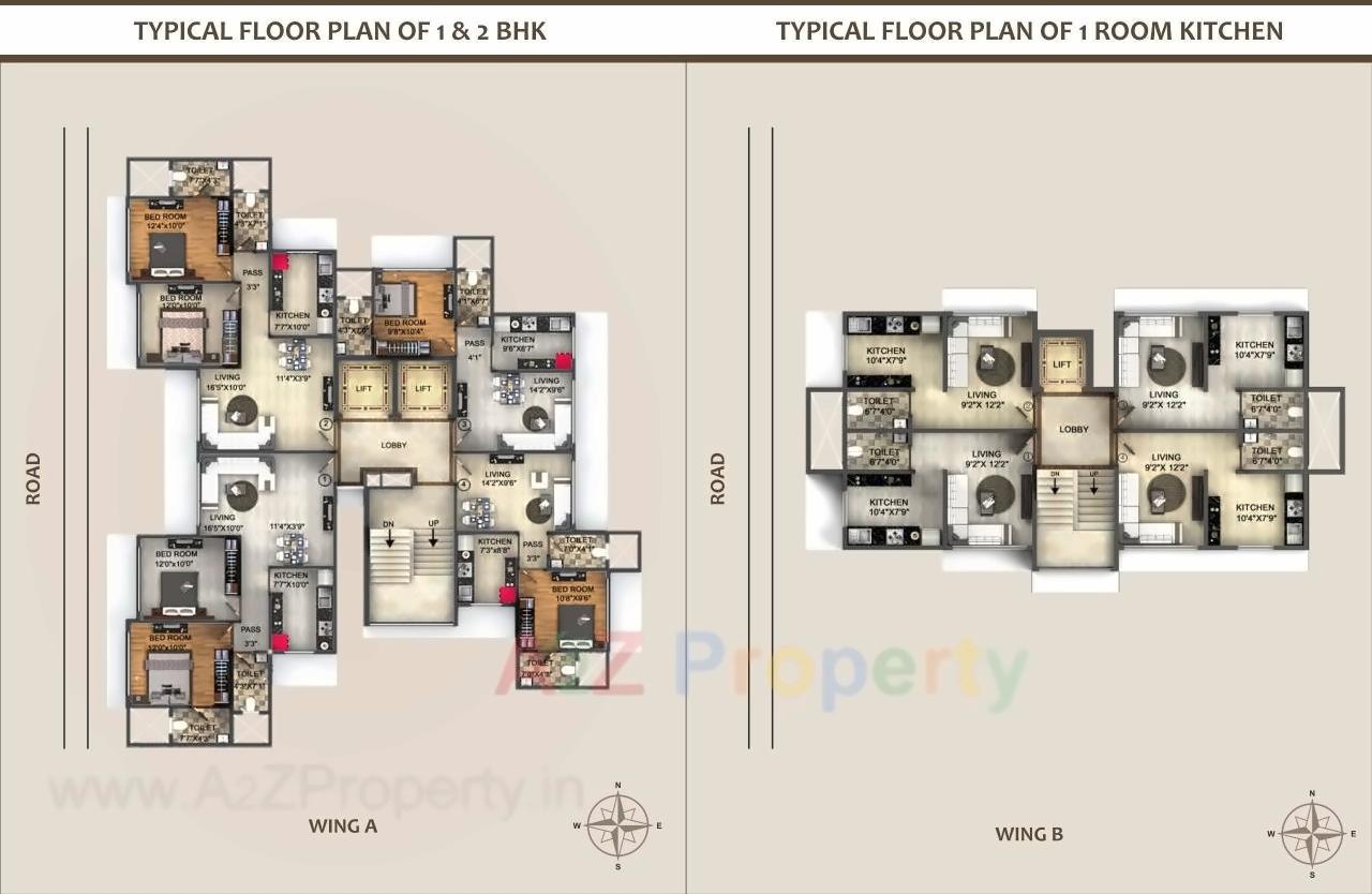 Layout of real estate project The Windsor located at Borivali, MumbaiSuburban, Maharashtra