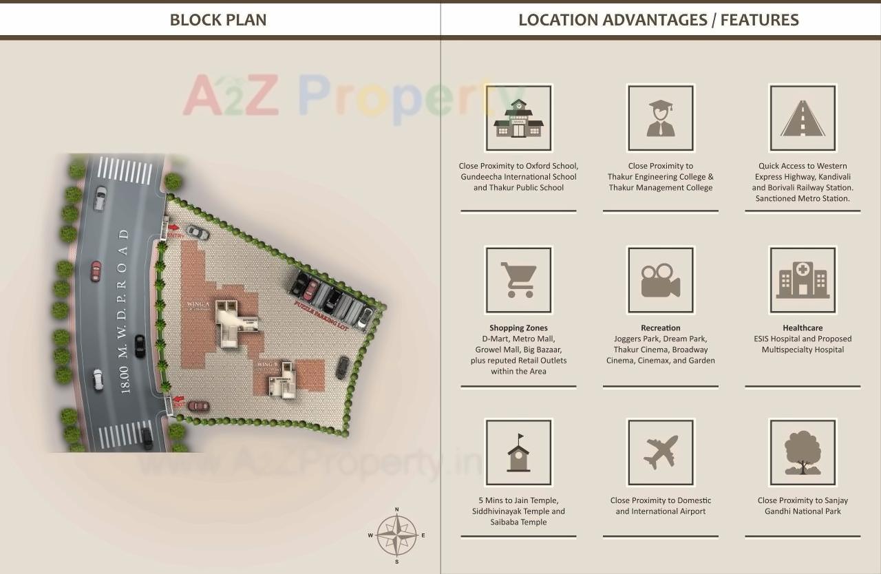 Layout of real estate project The Windsor located at Borivali, MumbaiSuburban, Maharashtra