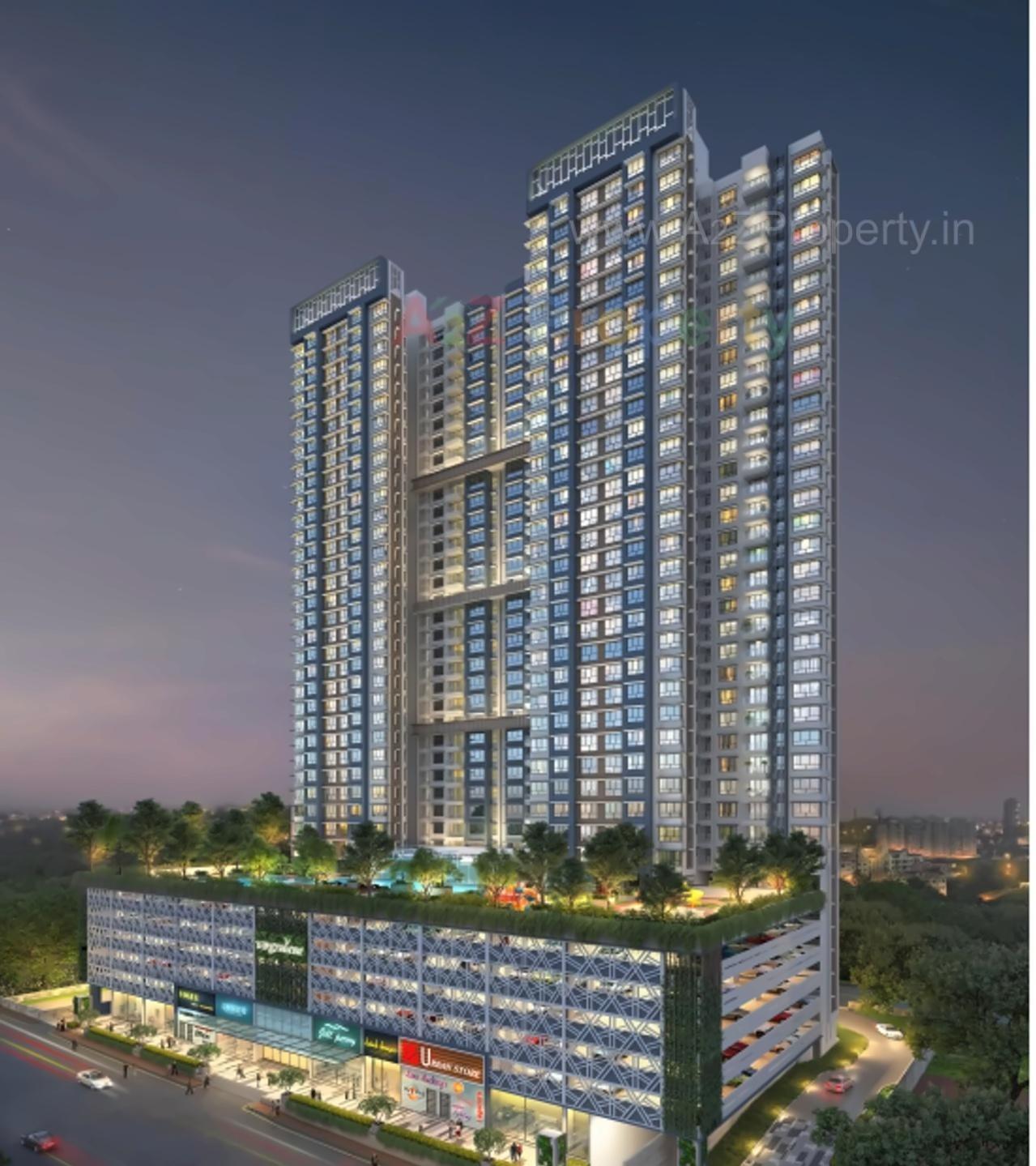 3D Elevation of real estate project Tw Gardens located at Borivali, MumbaiSuburban, Maharashtra