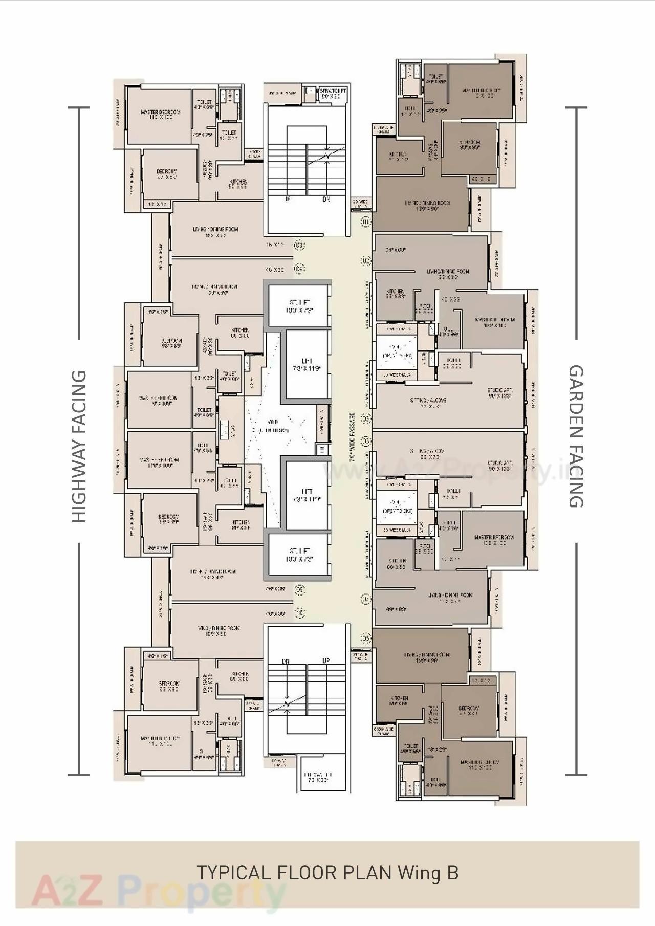 Layout of real estate project Uk Iridium located at Borivali, MumbaiSuburban, Maharashtra