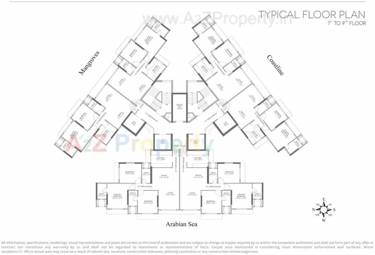 Layout of real estate project Unity By Lotus located at Andheri, MumbaiSuburban, Maharashtra