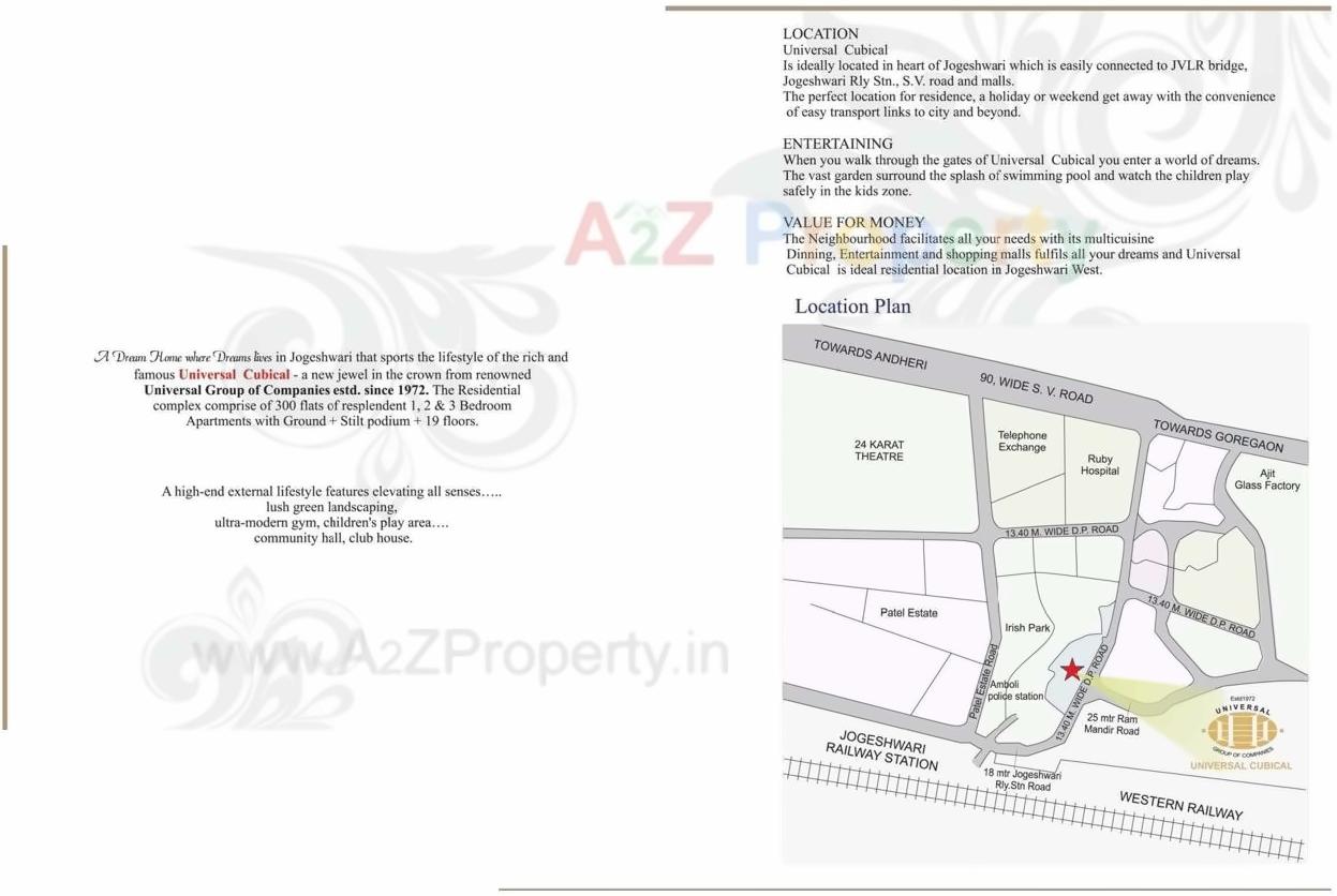  of real estate project Universal Cubical located at Andheri, MumbaiSuburban, Maharashtra