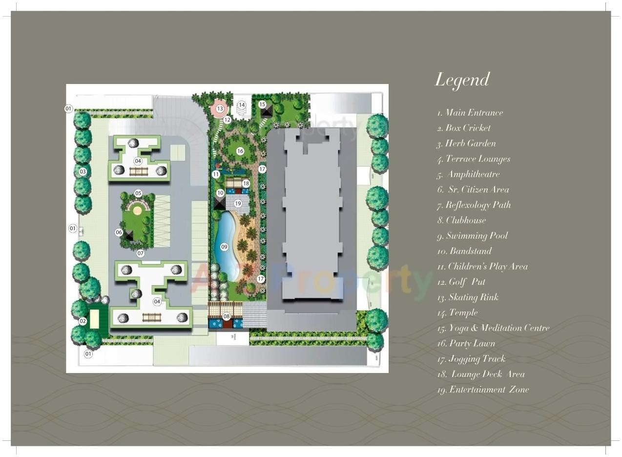 Layout of real estate project Upper East located at Borivali, MumbaiSuburban, Maharashtra