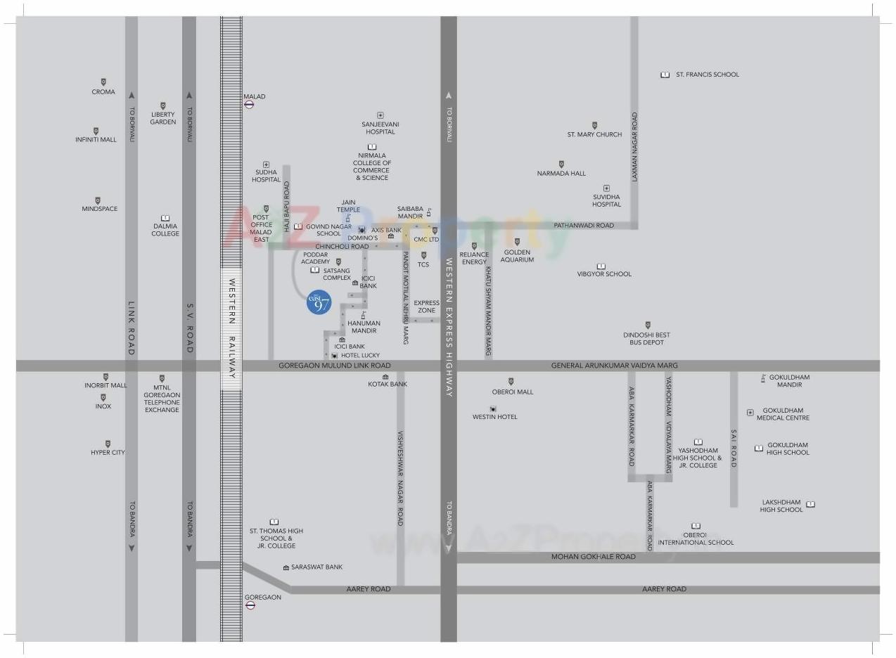 Layout of real estate project Upper East located at Borivali, MumbaiSuburban, Maharashtra