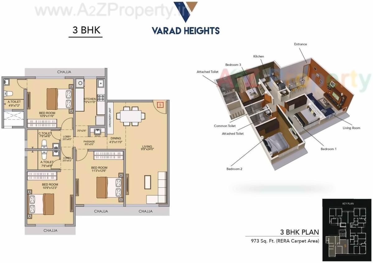 Layout of real estate project Varad Heights located at Kurla, MumbaiSuburban, Maharashtra