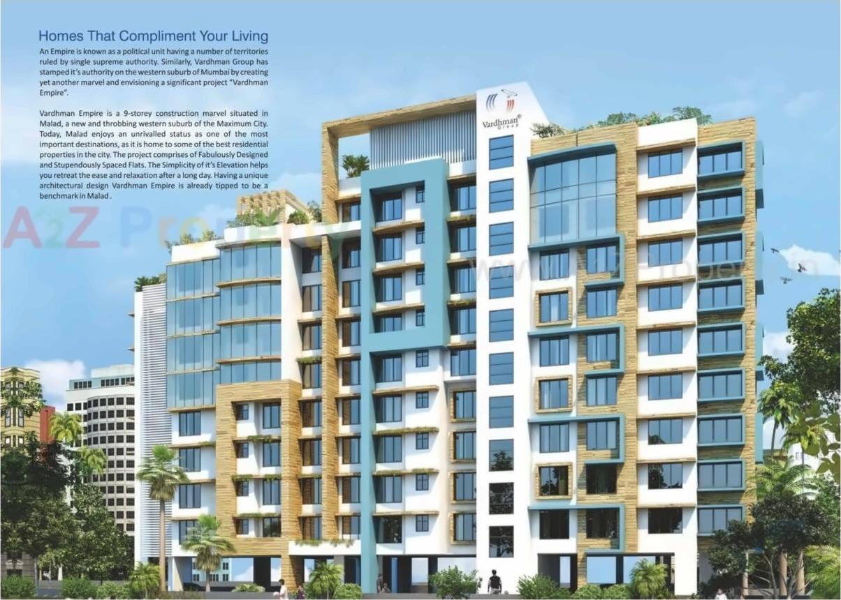 3D Elevation of real estate project Vardhman Empire located at Borivali, MumbaiSuburban, Maharashtra