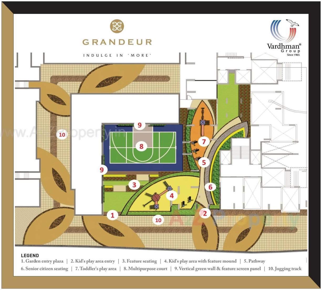 Layout of real estate project Vardhman Grandeur located at Andheri, MumbaiSuburban, Maharashtra