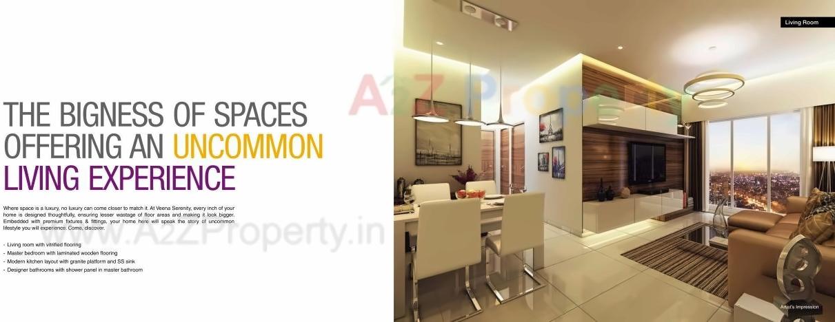 3D Elevation of real estate project Veena Serenity located at Kurla, MumbaiSuburban, Maharashtra