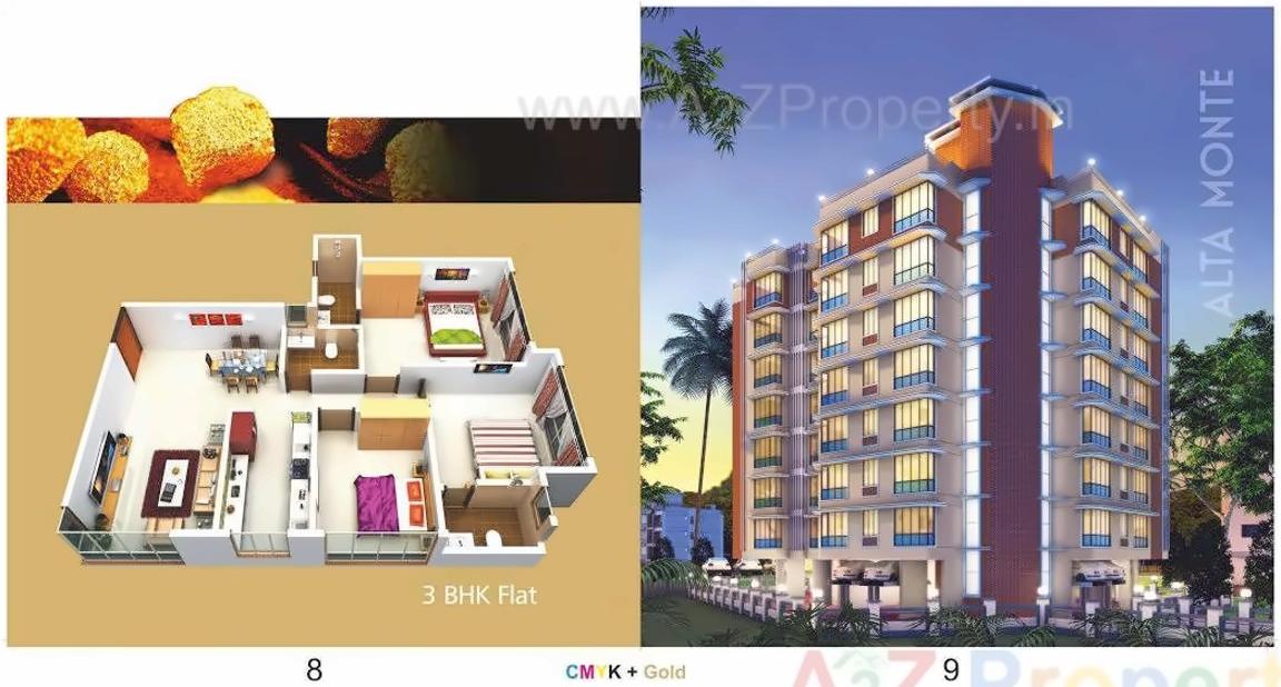 3D Elevation of real estate project Ventures Alta Monte located at Andheri, MumbaiSuburban, Maharashtra