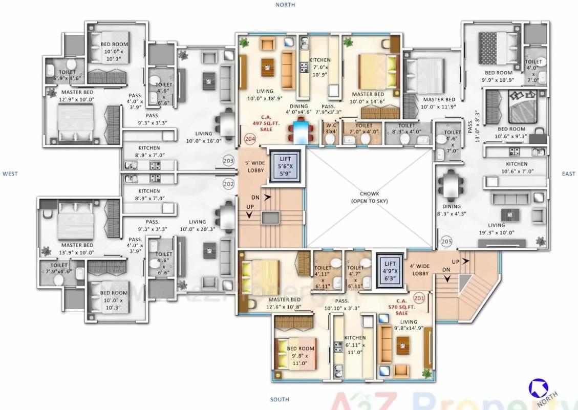 Layout of real estate project Ventures Alta Monte located at Andheri, MumbaiSuburban, Maharashtra