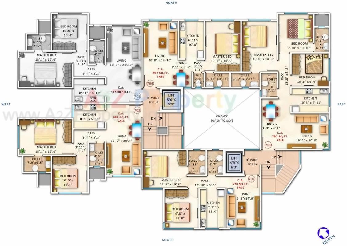Layout of real estate project Ventures Alta Monte located at Andheri, MumbaiSuburban, Maharashtra