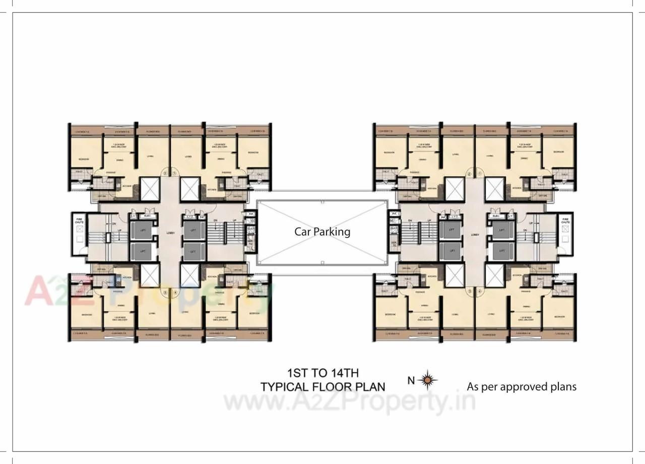 Layout of real estate project Verona located at Andheri, MumbaiSuburban, Maharashtra