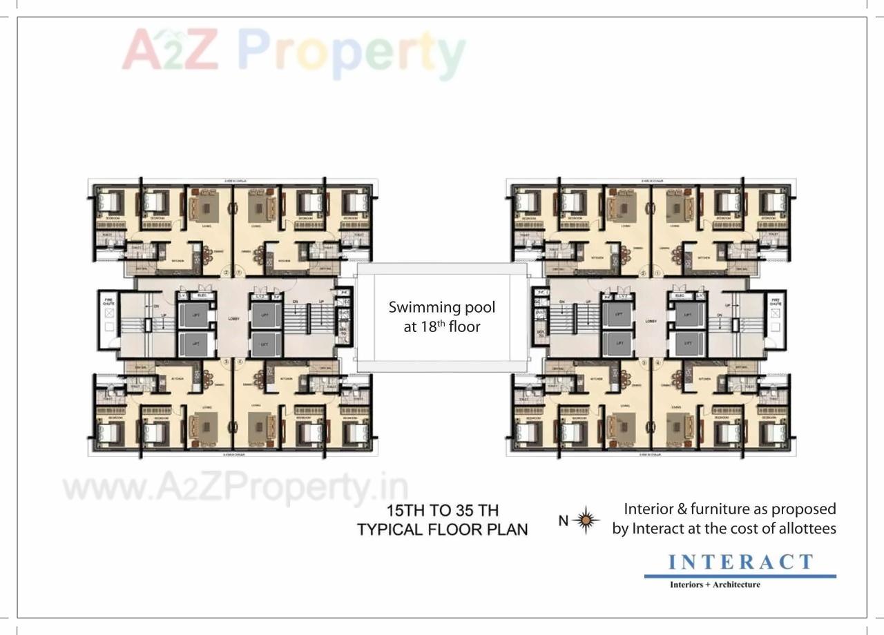 Layout of real estate project Verona located at Andheri, MumbaiSuburban, Maharashtra