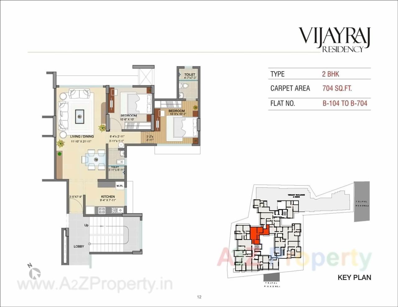 Layout of real estate project Vijayraj Residency located at Andheri, MumbaiSuburban, Maharashtra