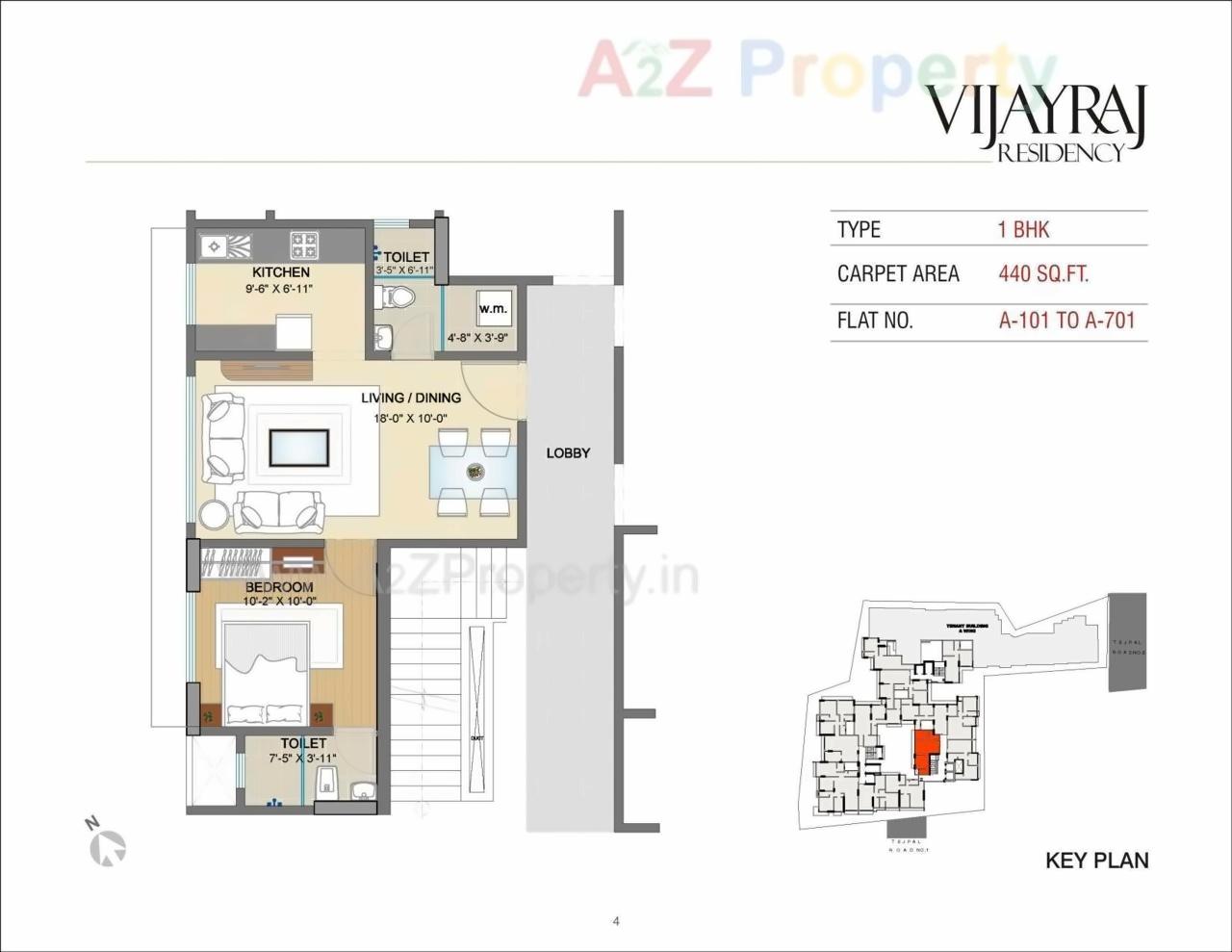 Layout of real estate project Vijayraj Residency located at Andheri, MumbaiSuburban, Maharashtra