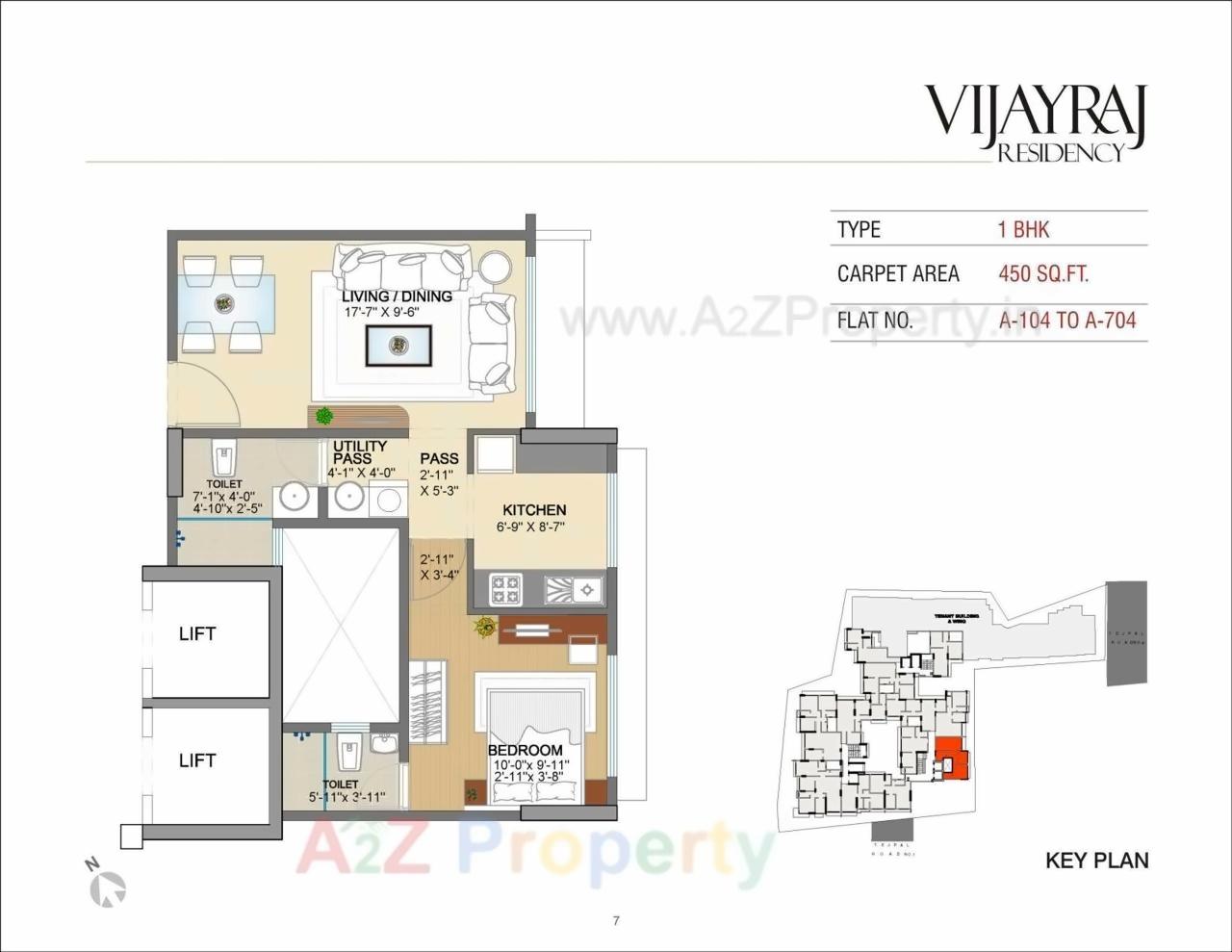 Layout of real estate project Vijayraj Residency located at Andheri, MumbaiSuburban, Maharashtra