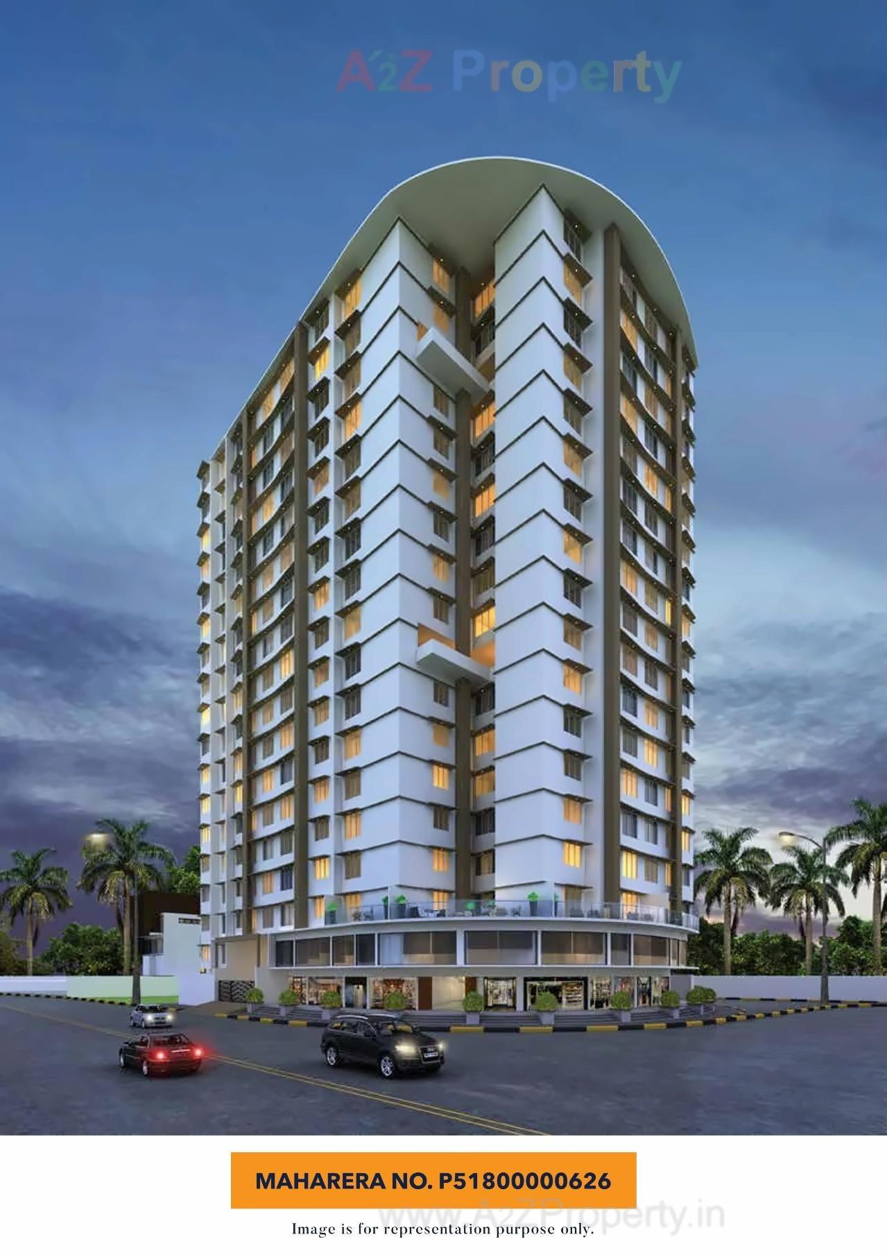 3D Elevation of real estate project Vinayak Heights located at Kurla, MumbaiSuburban, Maharashtra