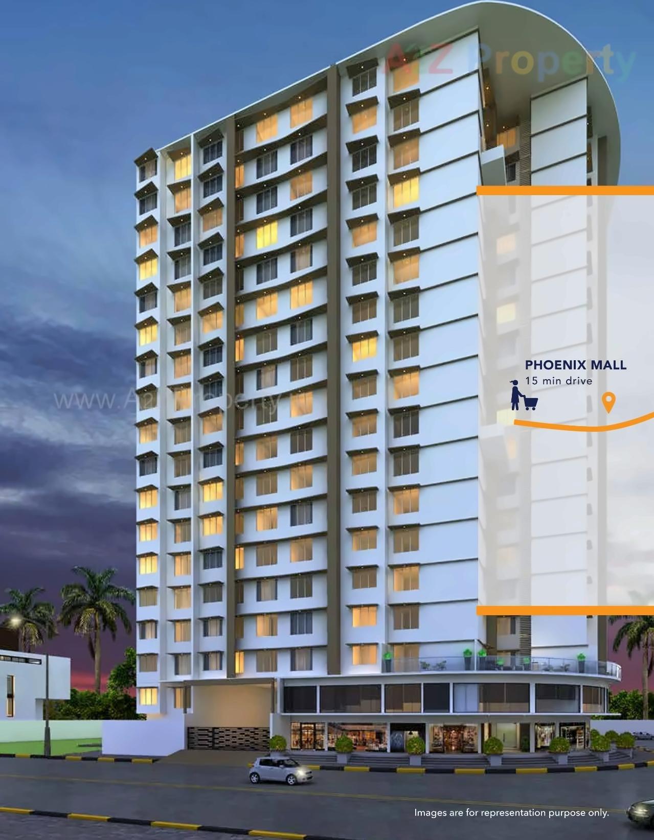3D Elevation of real estate project Vinayak Heights located at Kurla, MumbaiSuburban, Maharashtra