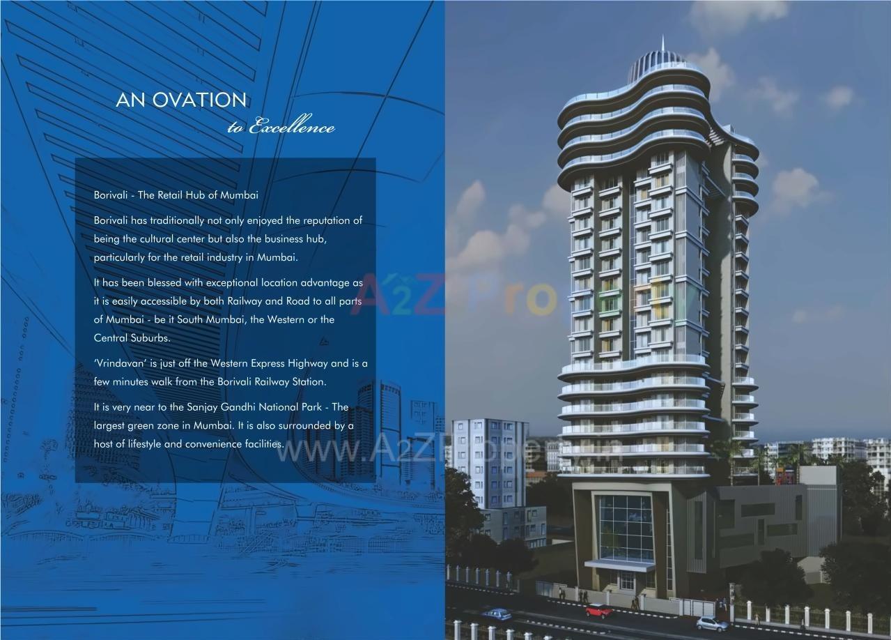 3D Elevation of real estate project Vrindavan located at Borivali, MumbaiSuburban, Maharashtra