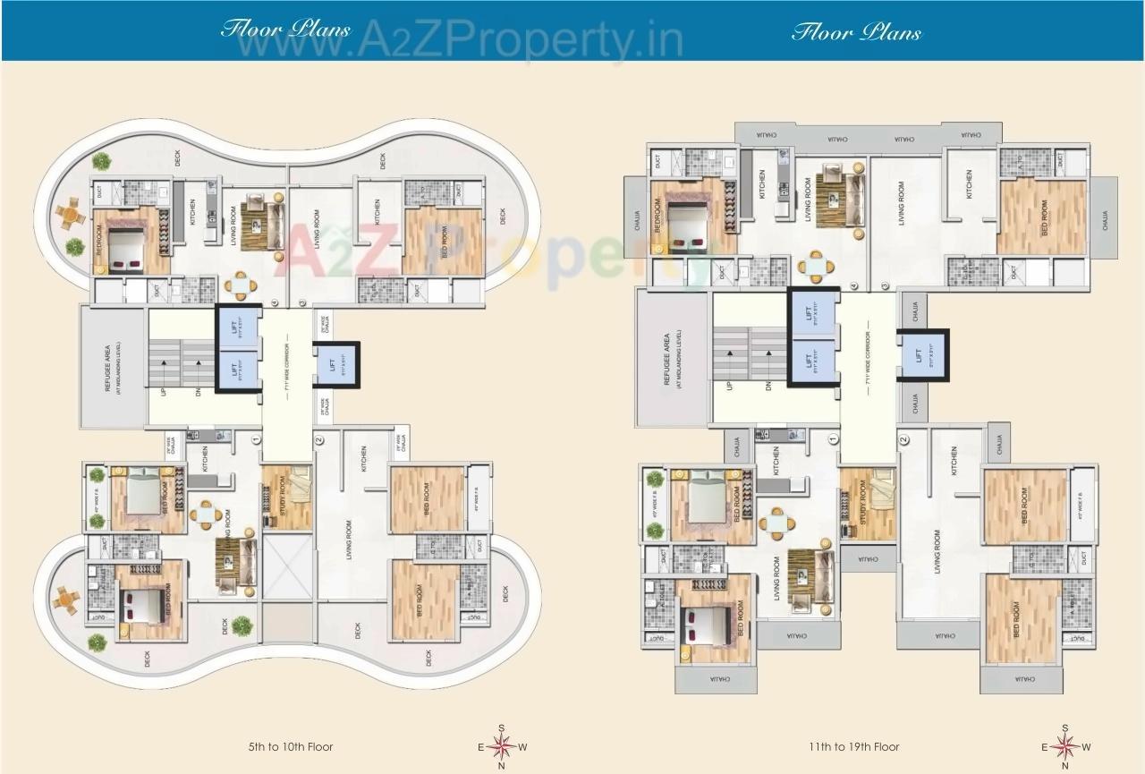Layout of real estate project Vrindavan located at Borivali, MumbaiSuburban, Maharashtra