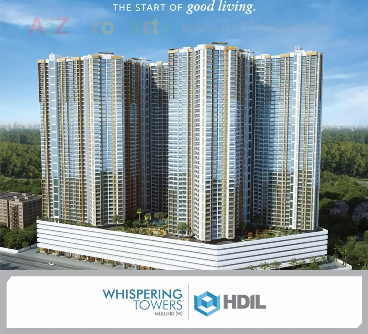 3D Elevation of real estate project Whispering Tower Abcd located at Kurla, MumbaiSuburban, Maharashtra
