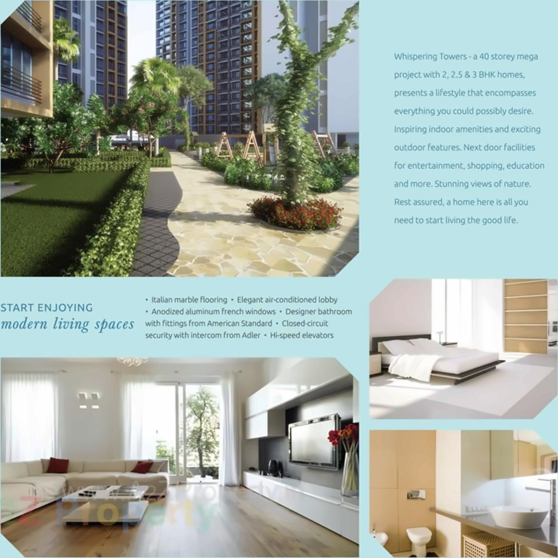 3D Elevation of real estate project Whispering Tower Abcd located at Kurla, MumbaiSuburban, Maharashtra